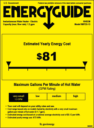 New Electric Tankless Water Heater 2.9 GPM 11KW @220V RODWIL AMERICA